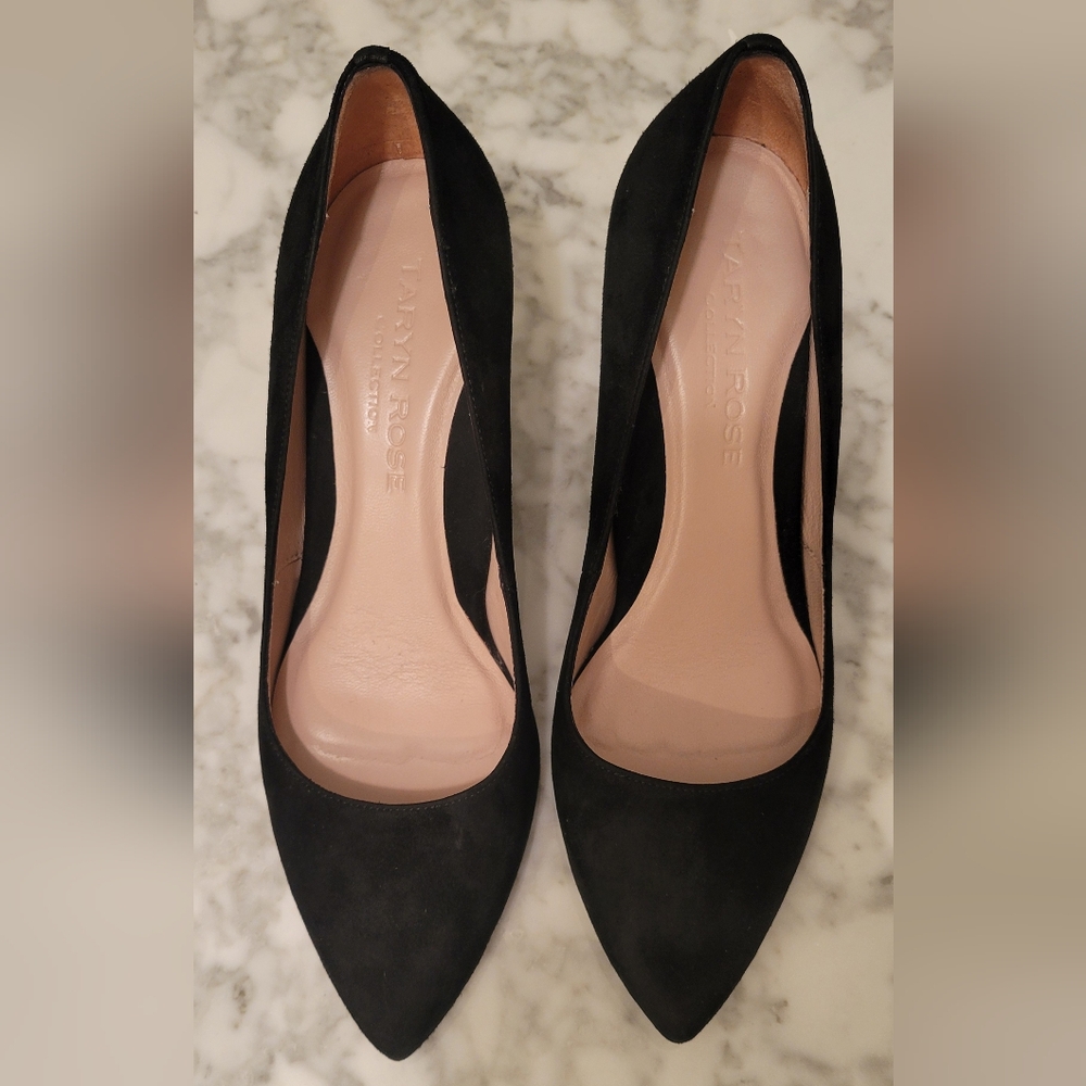 Taryn Rose 100% Genuine Leather / Suede heels size 7½ black
